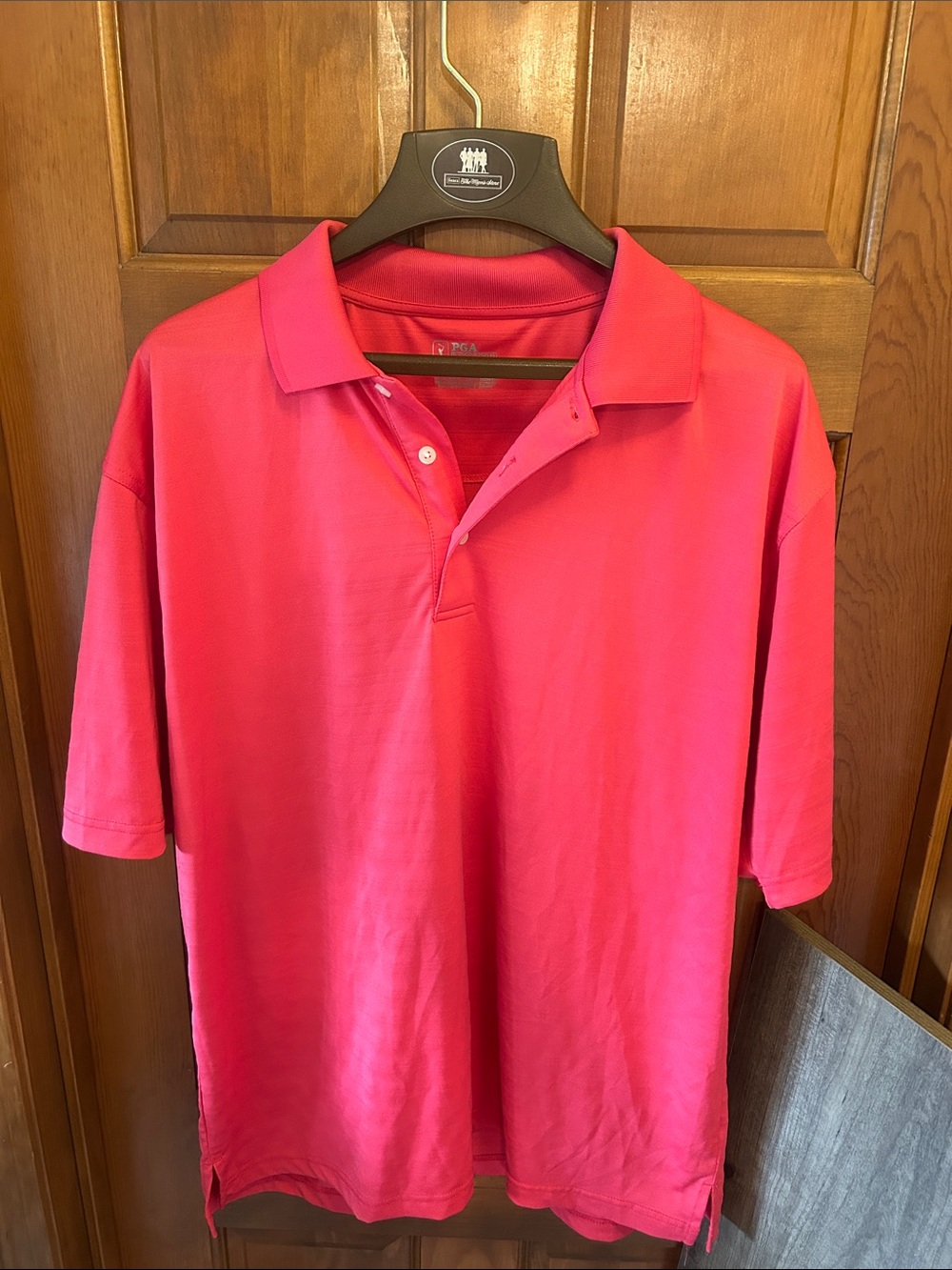 PGA Tour Men's Polo Shirt - Hot Pink